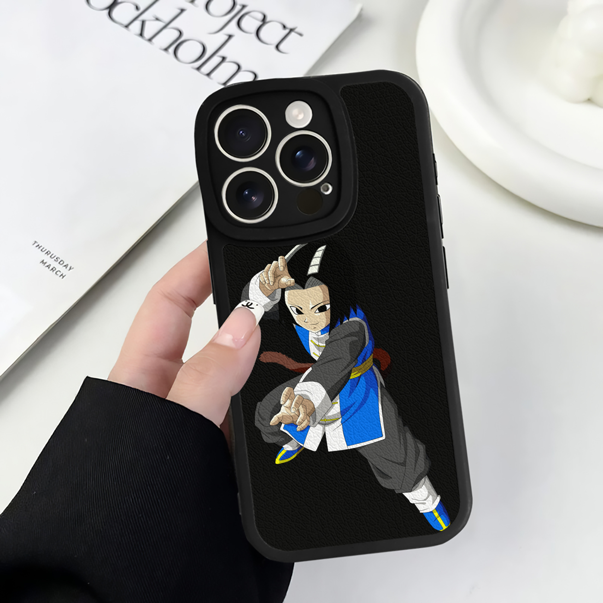 （画像用） ドラゴンボール DRAGON BALL 【iPhone 16シリーズ対応】シリコンスマホケース（レザー調） 材質：シリコン